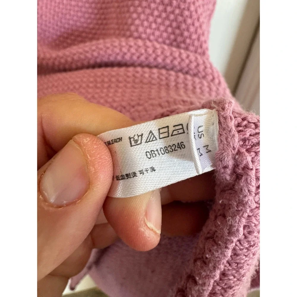 Free People FP Beach mauve Hailee sweater size medium